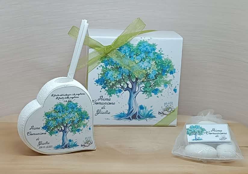 Bomboniera Profumatore Personalizzata Cuore Albero della Vita