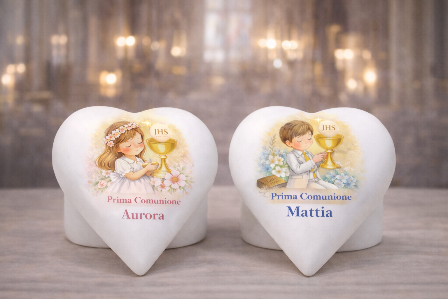 portaoggetti cuore comunione